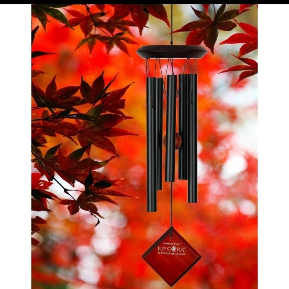 Woodstock Chimes Of Mars Musically Tuned Black Wind chimes